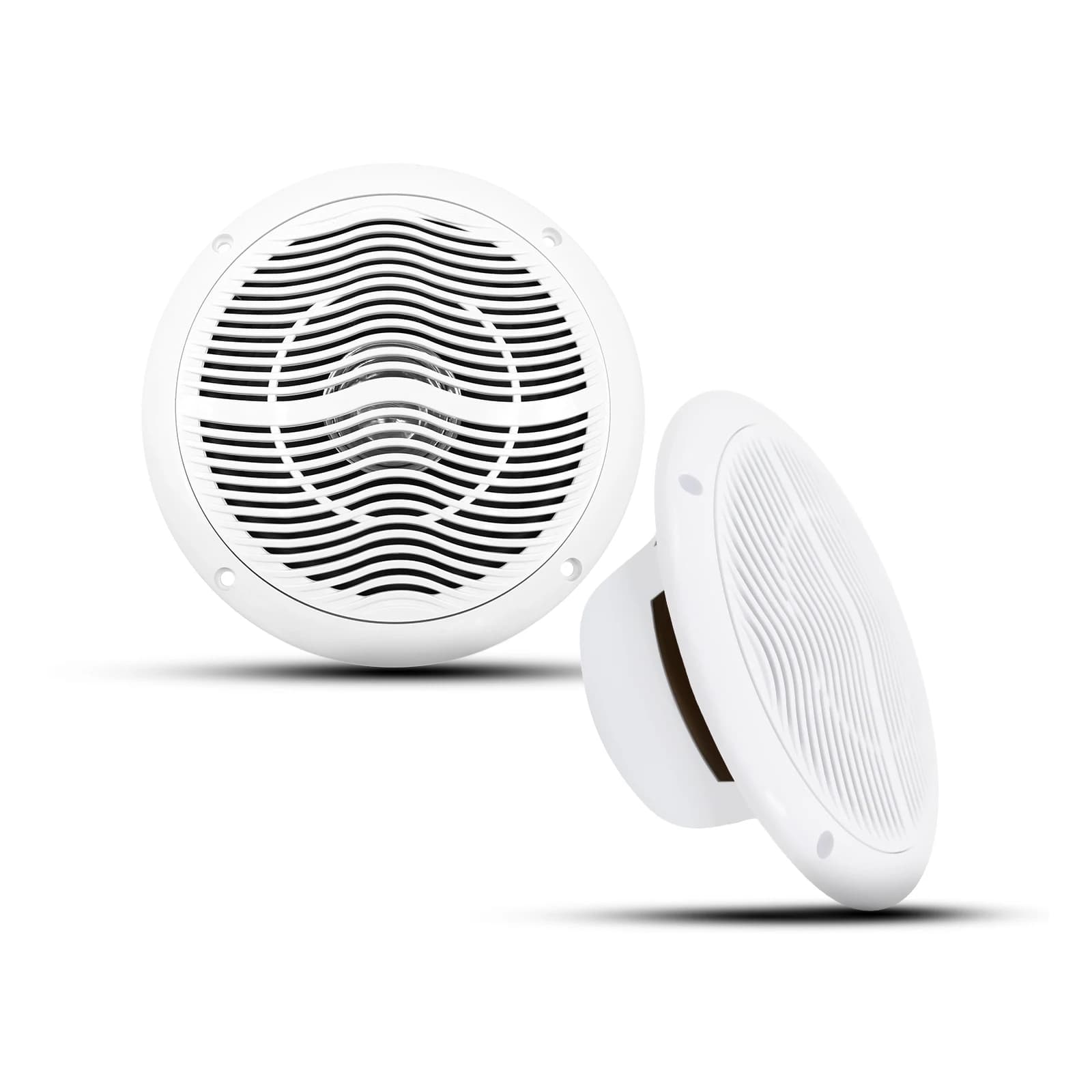 Herdio 2PCS Marine Speakers 2 Way 6.5'' 120W Waterproof And Weather Resistant Outdoor Stereo Boat Speakers Perfect For ATV UTV