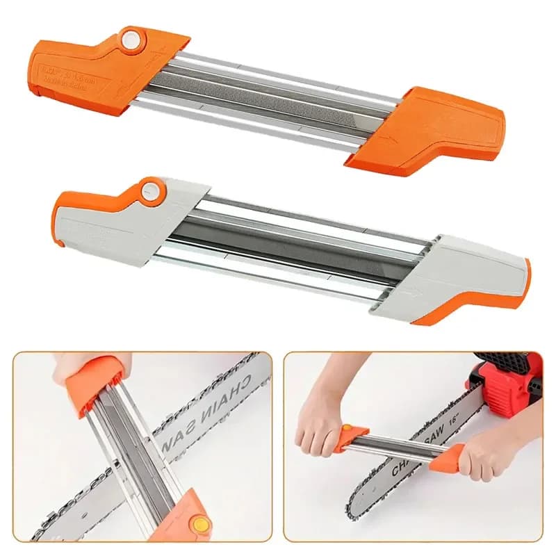 2in1 Chain Sharpener Chains Grinding Tool Manual Chainsaw Sharpener File Grind Fits Chain Saw File 4.0/4.8 mm Whetstone