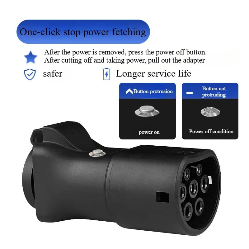 V2L Discharger Optional Plug V2L Vehicle to Load Type 2 Support MG BYD SMART Xpeng Discharge For Type2 Car Dischar EV Adapter