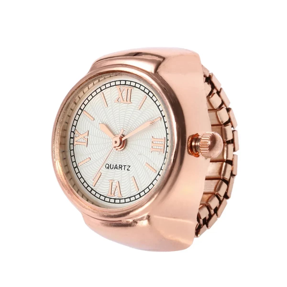 New Watch Rings Adjustable Fashion Elegant Personality Women's Party Banquet Jewelry Accessories Clock Ring Gifts for Women