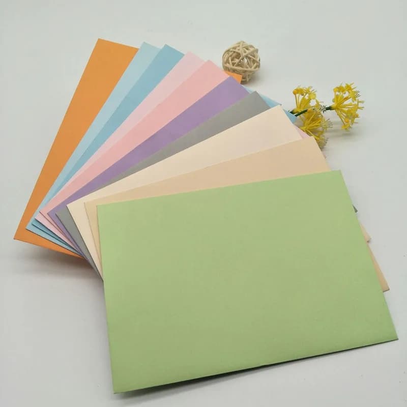 20 macaron colored envelopes, suitable for birthdays, weddings, and special occasions - elegant invitation letter envelopes