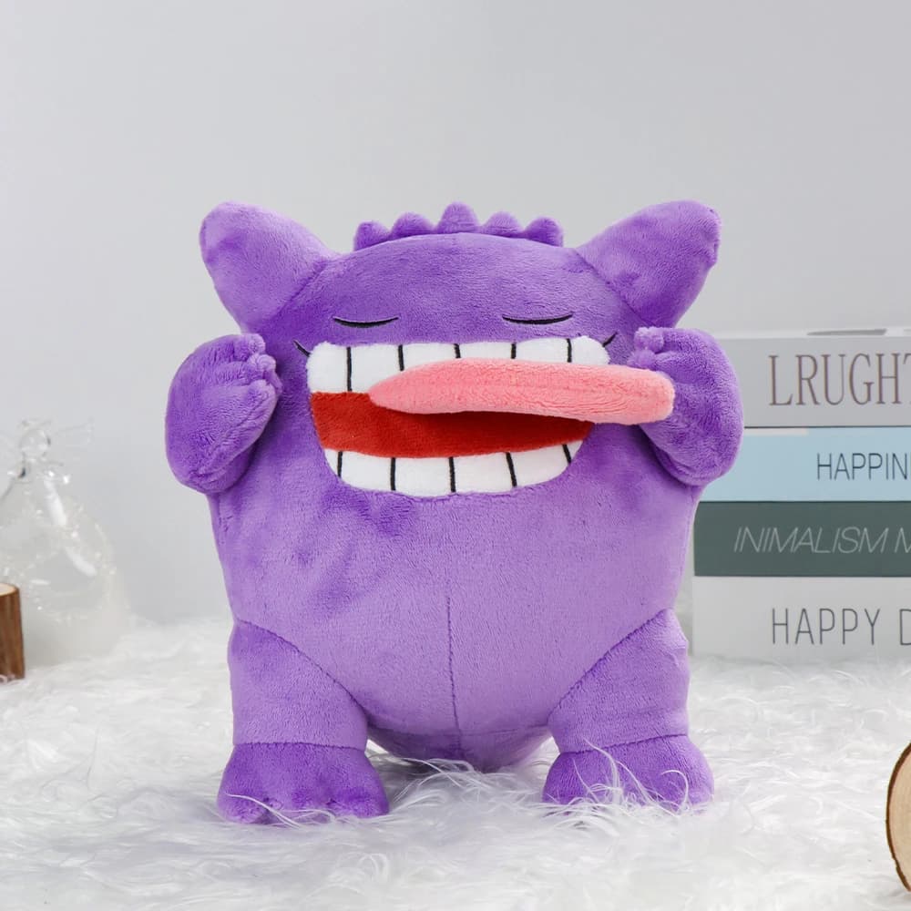 Sleeping Gengar Plush Toys Anime Stuffed Animal Collectible Soft Plushies Cute Mega Gengar Peluche Dolls Birthday Gifts Kids