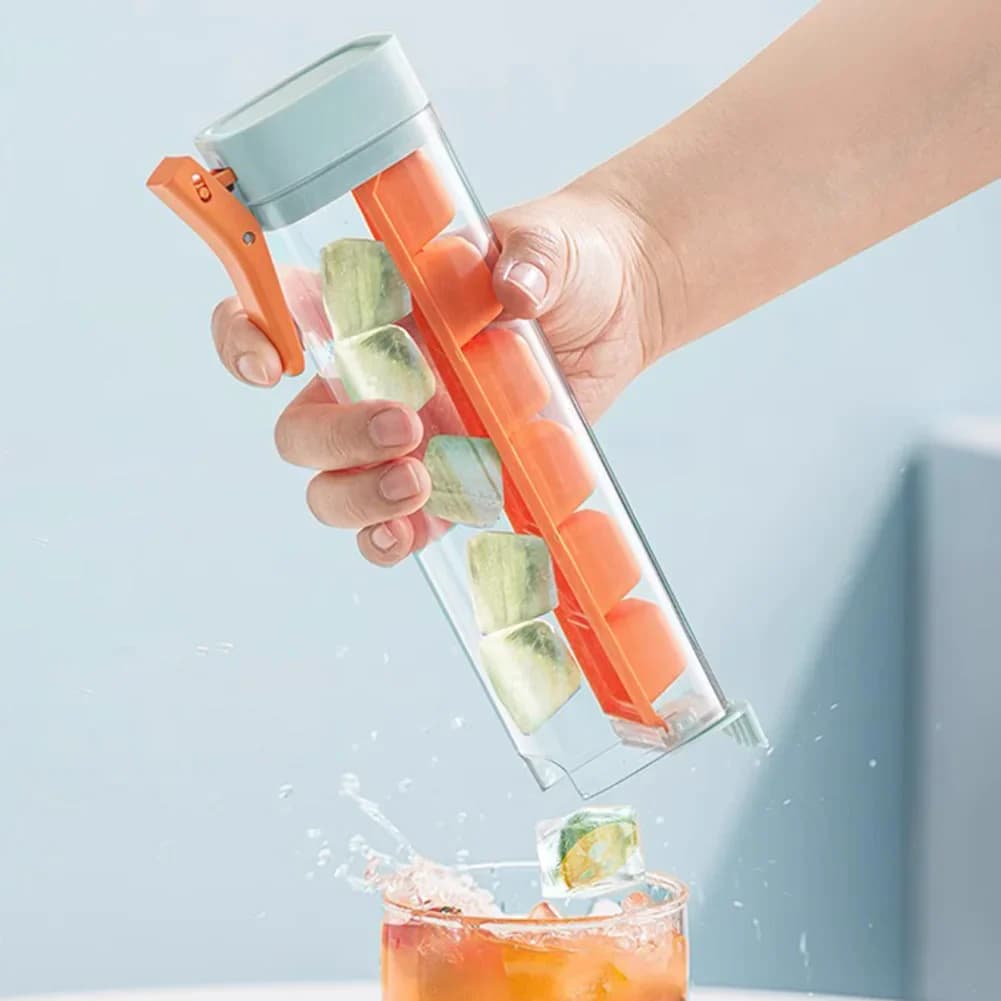 Creative Ice Cube Tray Push and Pop Out Ice Cube Molds for Whiskey Cocktail Drink Easy to Release Ice Box Summer Ice Maker