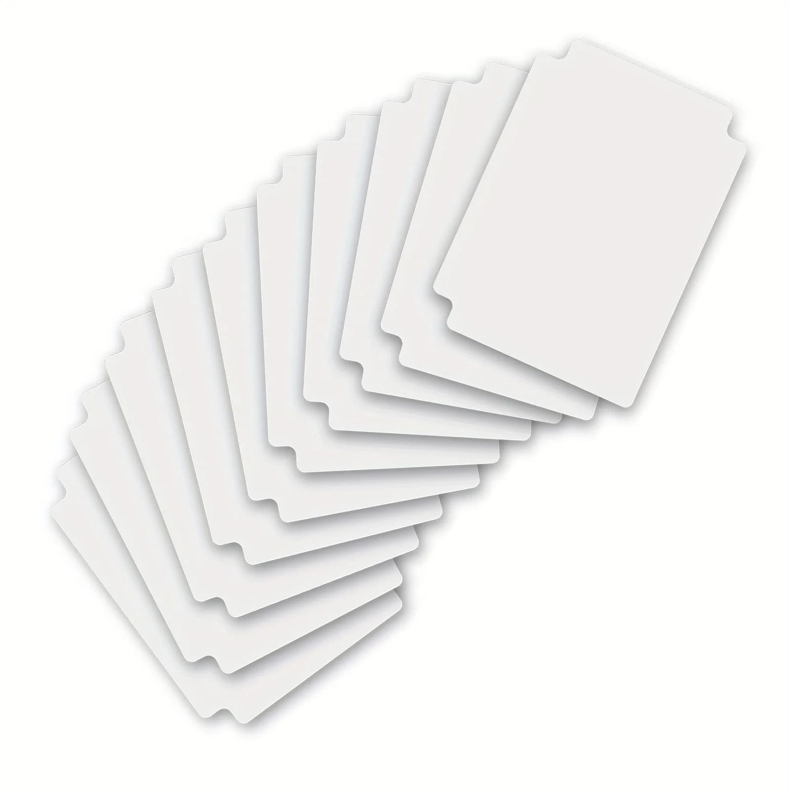 Trading Card Dividers for Storage Box, Single Color Card Dividers, 10/50 Pcs Separator with Tabs, Fits for TCG, 3.76 X 2.75 Inch