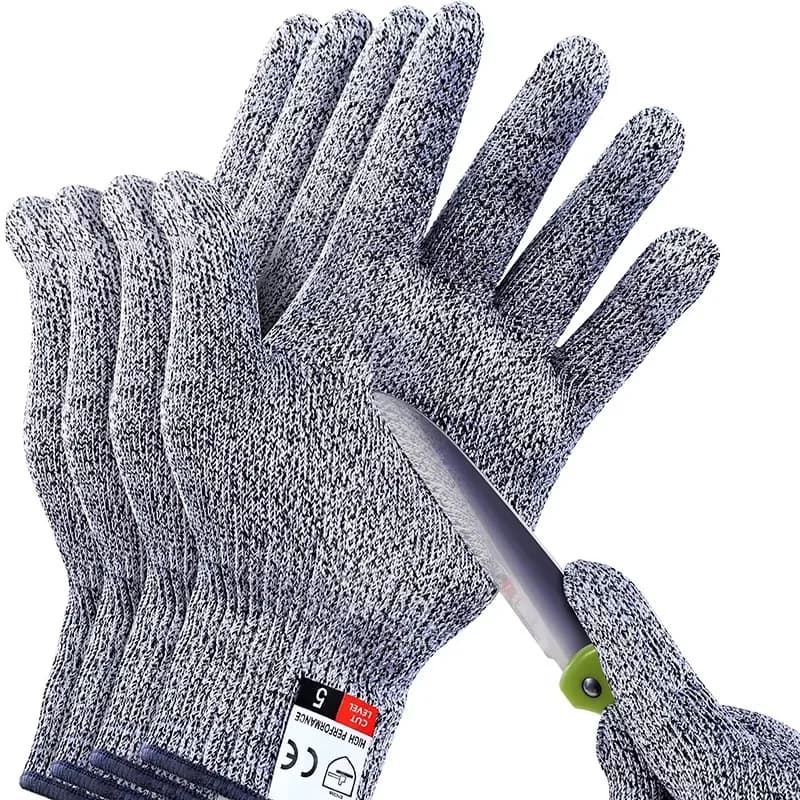 1 Pair Security Protection Anti-Cut Gloves Cut Proof Stab Resistant Stainless Steel Wire Metal Mesh Butcher Cut-Resistant Gloves
