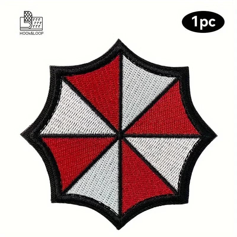 Resident Evil Zombie Tactical Velcros Patch – Umbrella Corp. Military Morale Gaming Embroidered Cosplay Applique Molle Backpacks