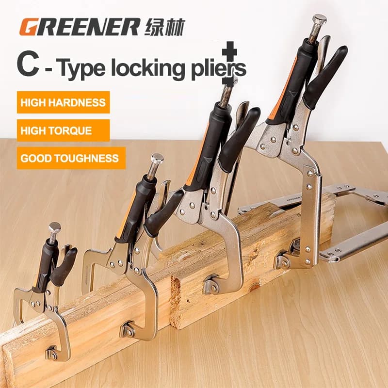 GREENERY Greener Strong Pliers Clamp Multi-functional Manual Universal Industrial-grade Pressure Wire Cutters Fixed Tool Plus