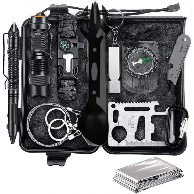 Professional Car Survival First Aid Kit Outdoor Camping Hiking First Aid Kit Emergency Gear Outdoor SOS Wilderness Adventure