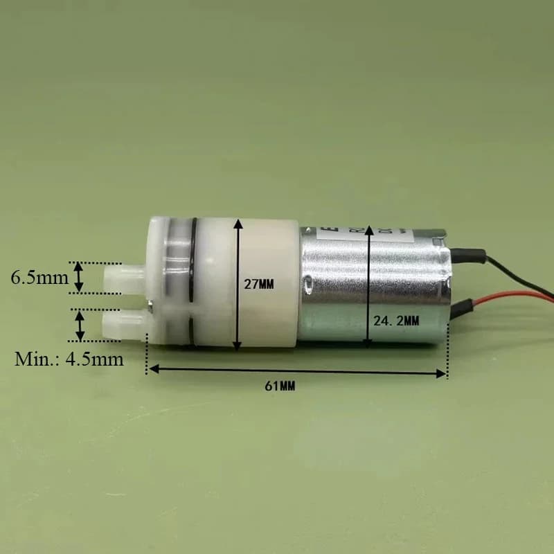 12V DC Electric Water Diaphragm Pump Self-priming 3.8Bar Pressure 1300ml/min Flow Mini 370 High Pressure Pump