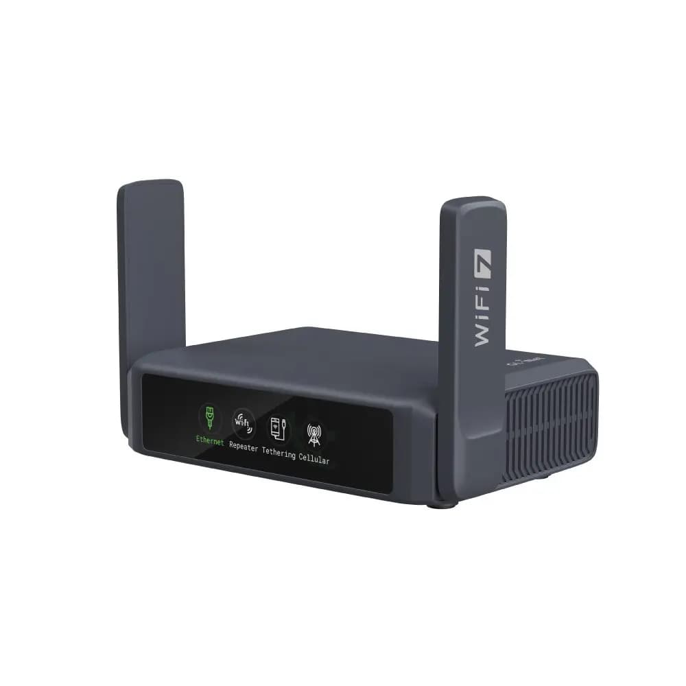 GL.iNet GL-BE3600 (Slate 7) Wi-Fi 7 Travel Router Dual-band Portable Travel Router, Pocket WiFi 7, 2.5G Router, Portable VPN Routers WiFi for Travel,