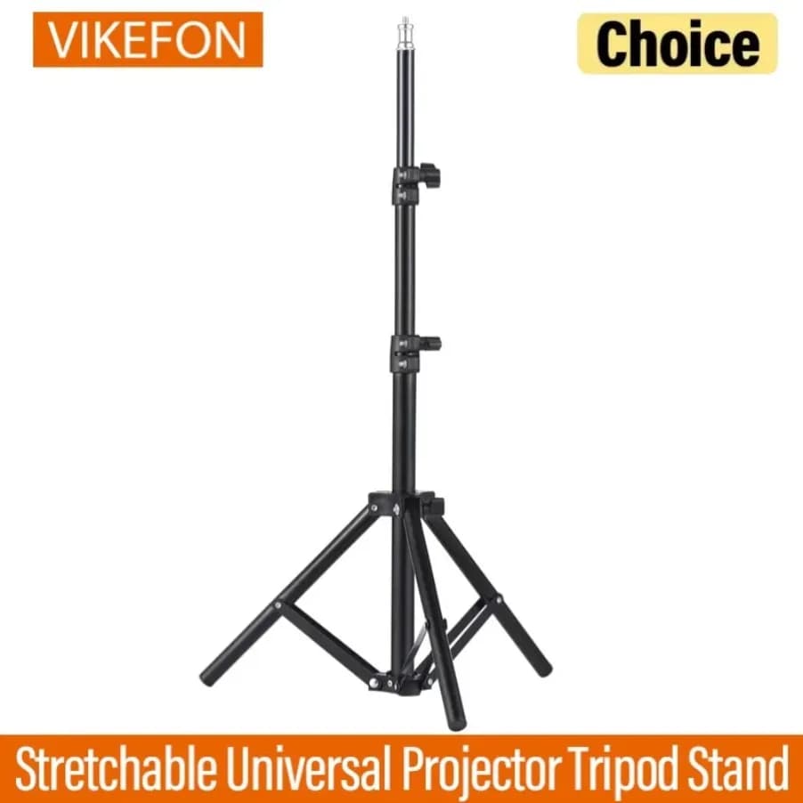 Universal Metal Tripod Stand Projector Bracket Extendable to 1.6M Aluminum Alloy Interface Adjustable Height for Projector
