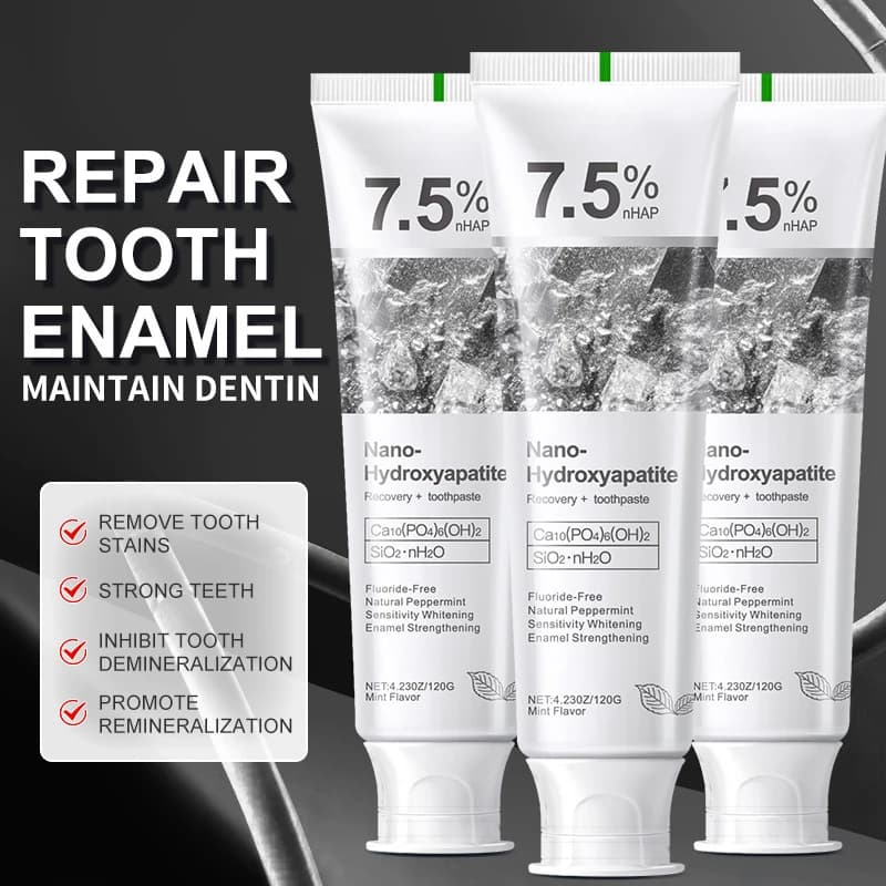 7.5% Hydroxyapatite Probiotic Whitening Toothpaste Enamel Oral Cavity Repair Breath Freshening Teeth Whitener Toothpaste 120g