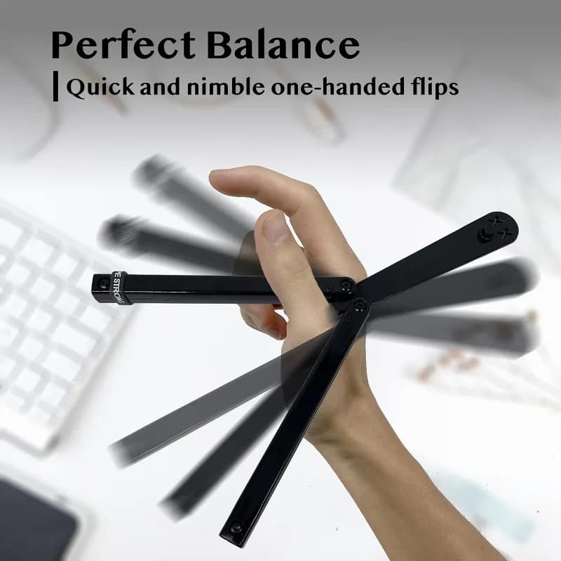 Hunting Accessories Trainer ABS Handle with Bushing Structure Butterfly Knife Training Butterfly Handshake Knife Prop