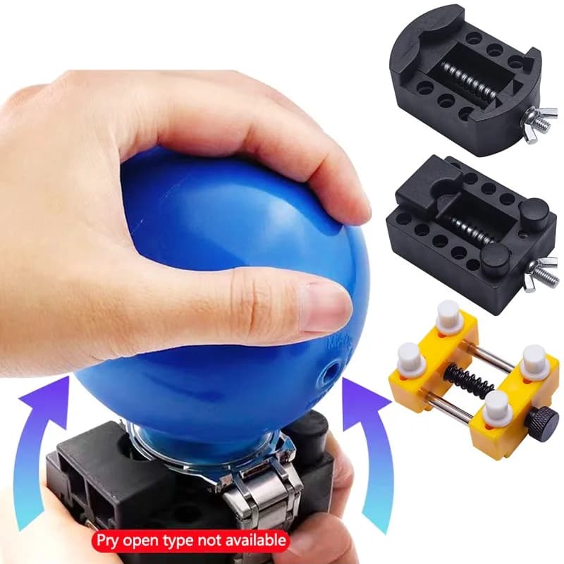 Trace-free Watch Case Back Open Ball Set Rubber Friction Ball Includes Watch Holder Safe and Professional Repair Tool Combinatio