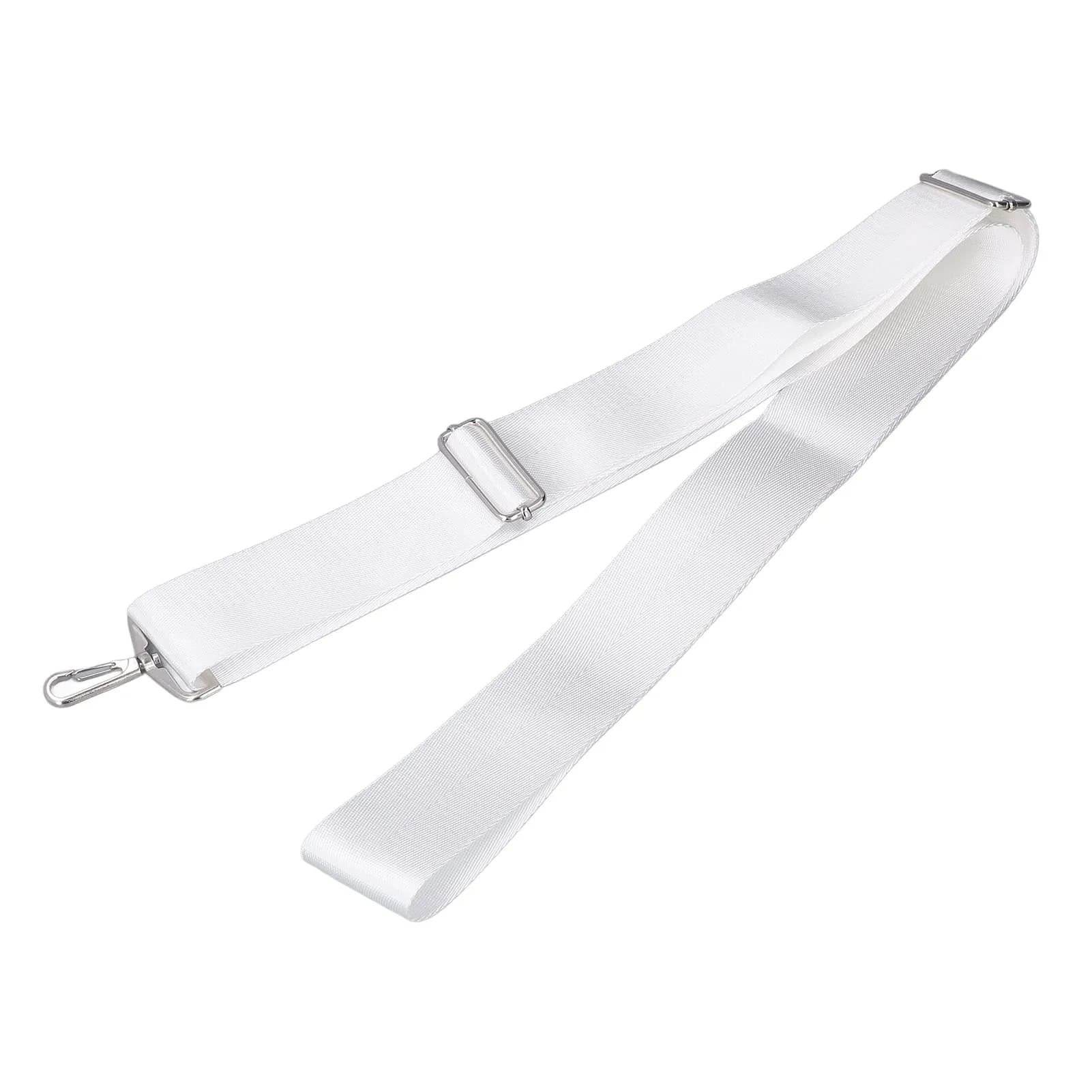 Tennis Net Center Band with Stainless Steel Buckle White Adjustable Height Sturdy Durable Portable Tennis Net Band Replacement