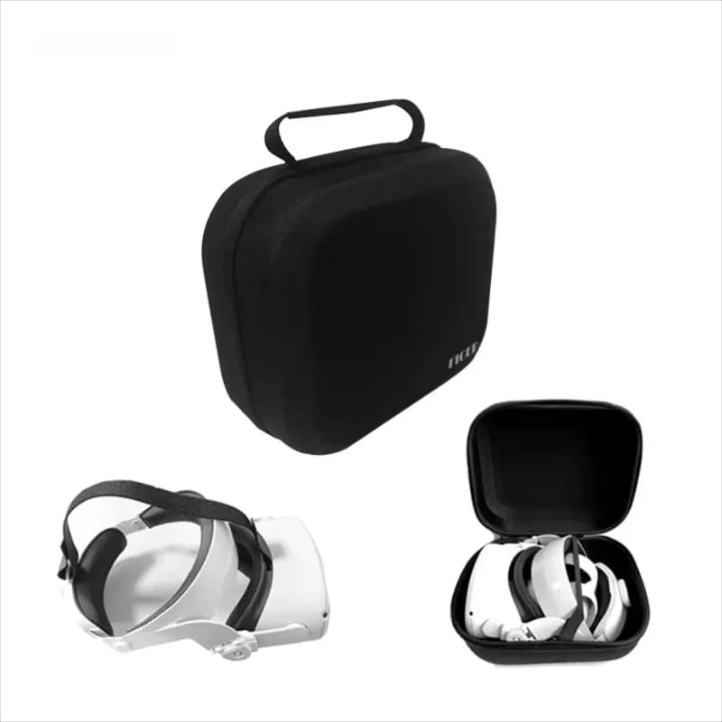 FICEP Bag For Oculus Quest 2 /Meta Quest 3/ Pico 4 Case Portable Boxes VR Headset Travel Carrying Case Hard EVA Storage Box Bag