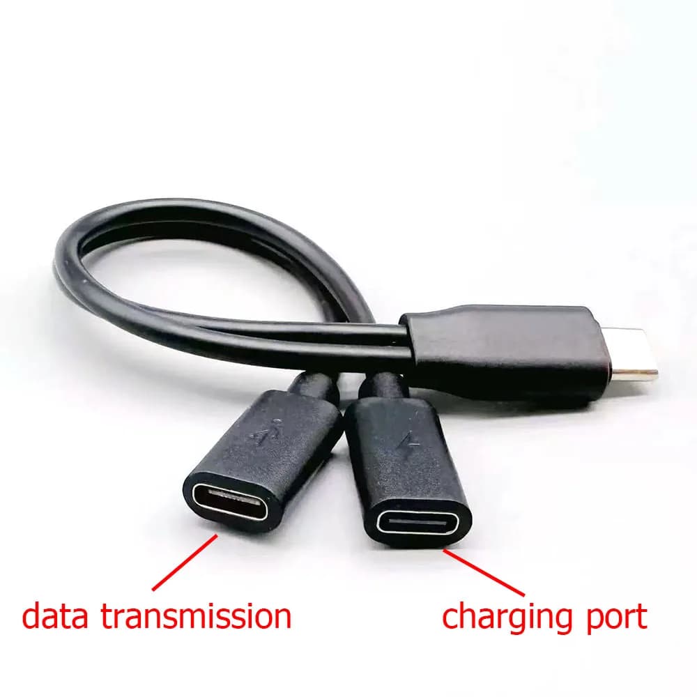 USB Type C  Multiple Splitter Adapter OTG Data Transfer 2 Port USB Power Charging Hub Cable Connector Adapter