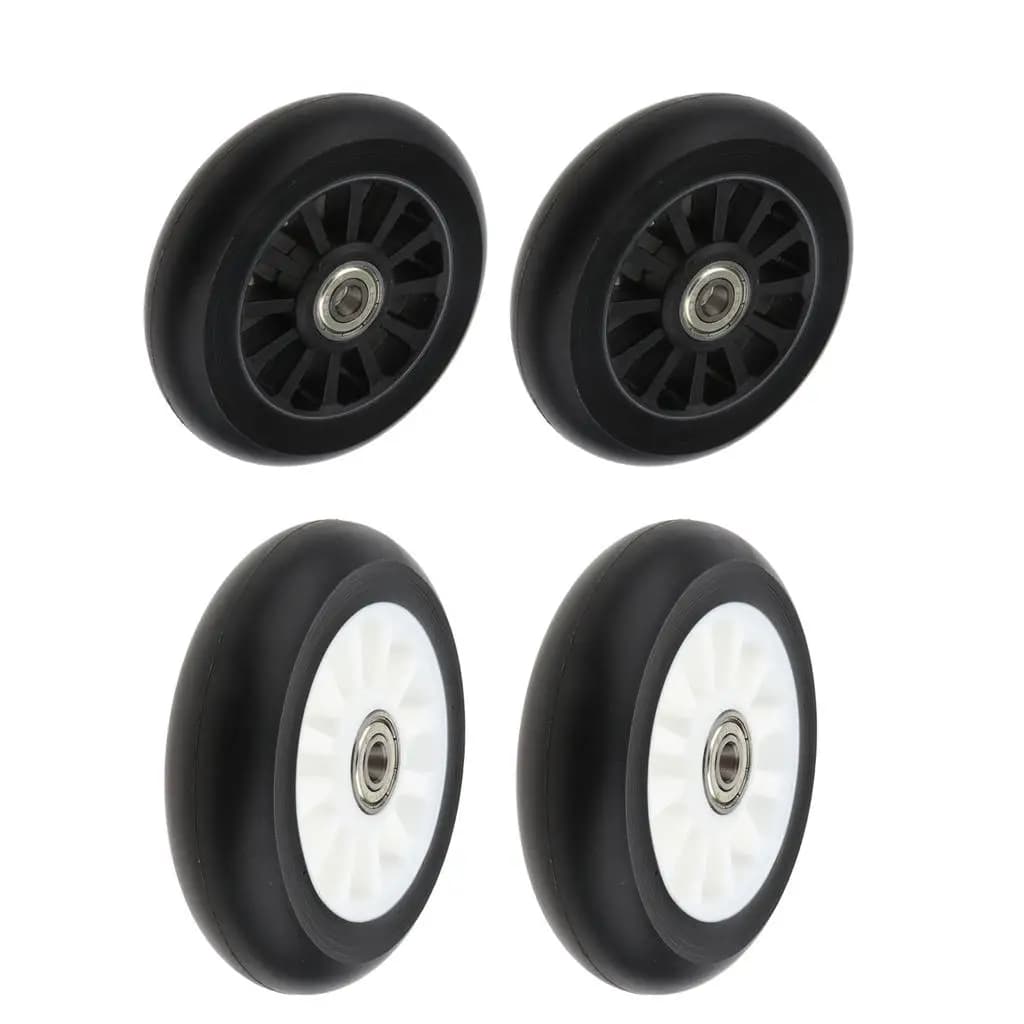 2 Pieces 100mm Complete Stunt Pro Scooter Wheels Replacement with Random Color Bearing Outdoor Speed Skating Equipment