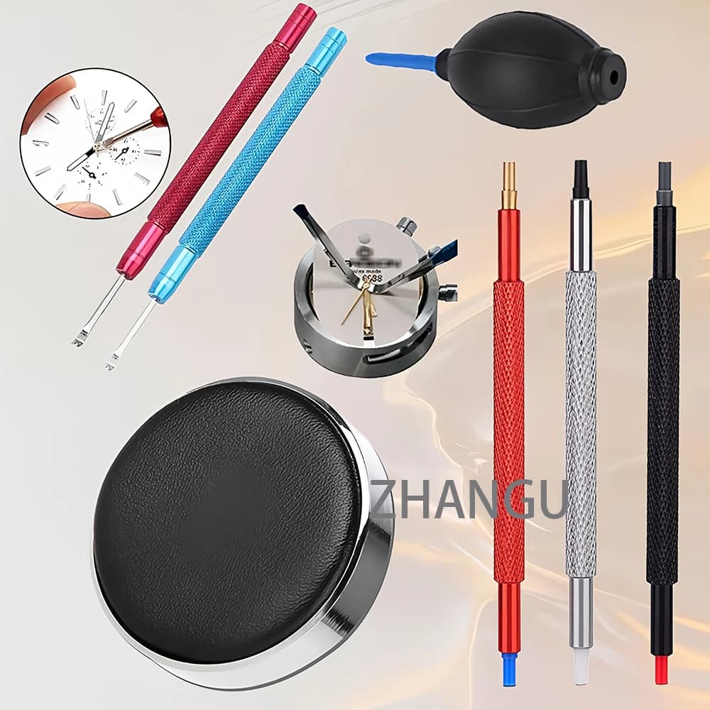 Watch Repair Kits, Rubber Blower and Dust Protection Pads, Needle Pen, Cleaning Brush, Suit, Watch Repair Tools, Maintenance Kit