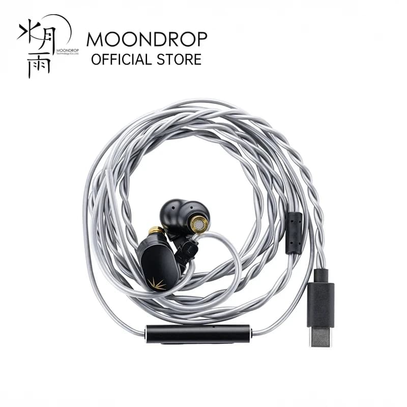 MOONDROP CHU II DSP Headphones High Performance Dynamic Driver USB-C In-ear Monitors TYPE-C With microphone earphone