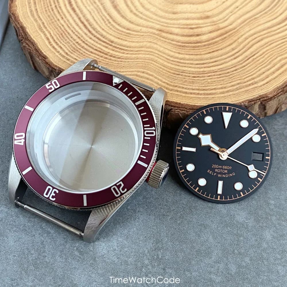 100m Waterproof Watch Case 41mm for Black Bay Style Fit NH35 NH36 NH38 NH70 Miyota8215 821A DG2813 ETA2824 2836 PT5000 Sapphire