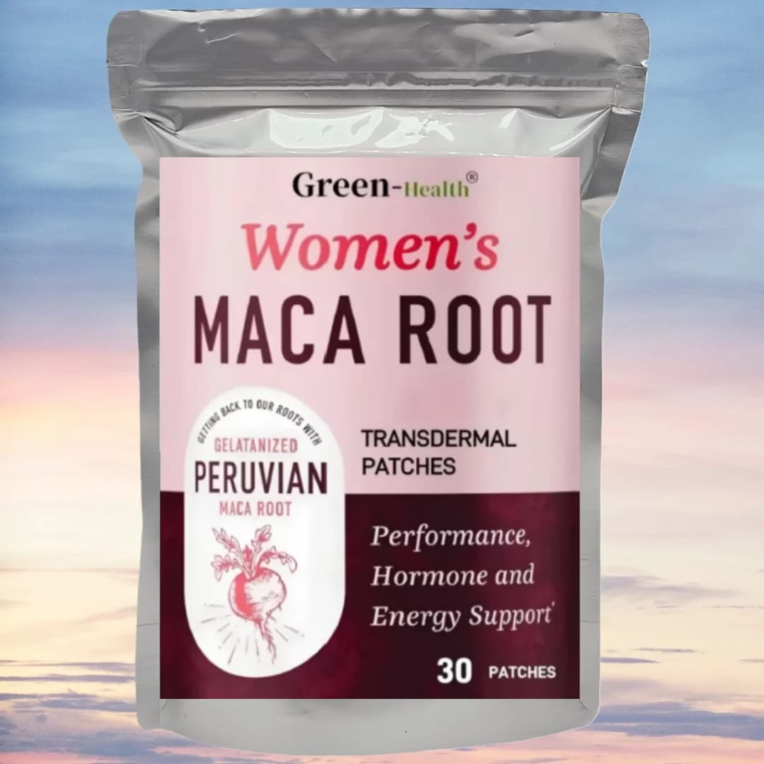 Women's Maca Root Transdermal Patches, Support Energy, Hormone Balance, Menstrual, 30 Patches