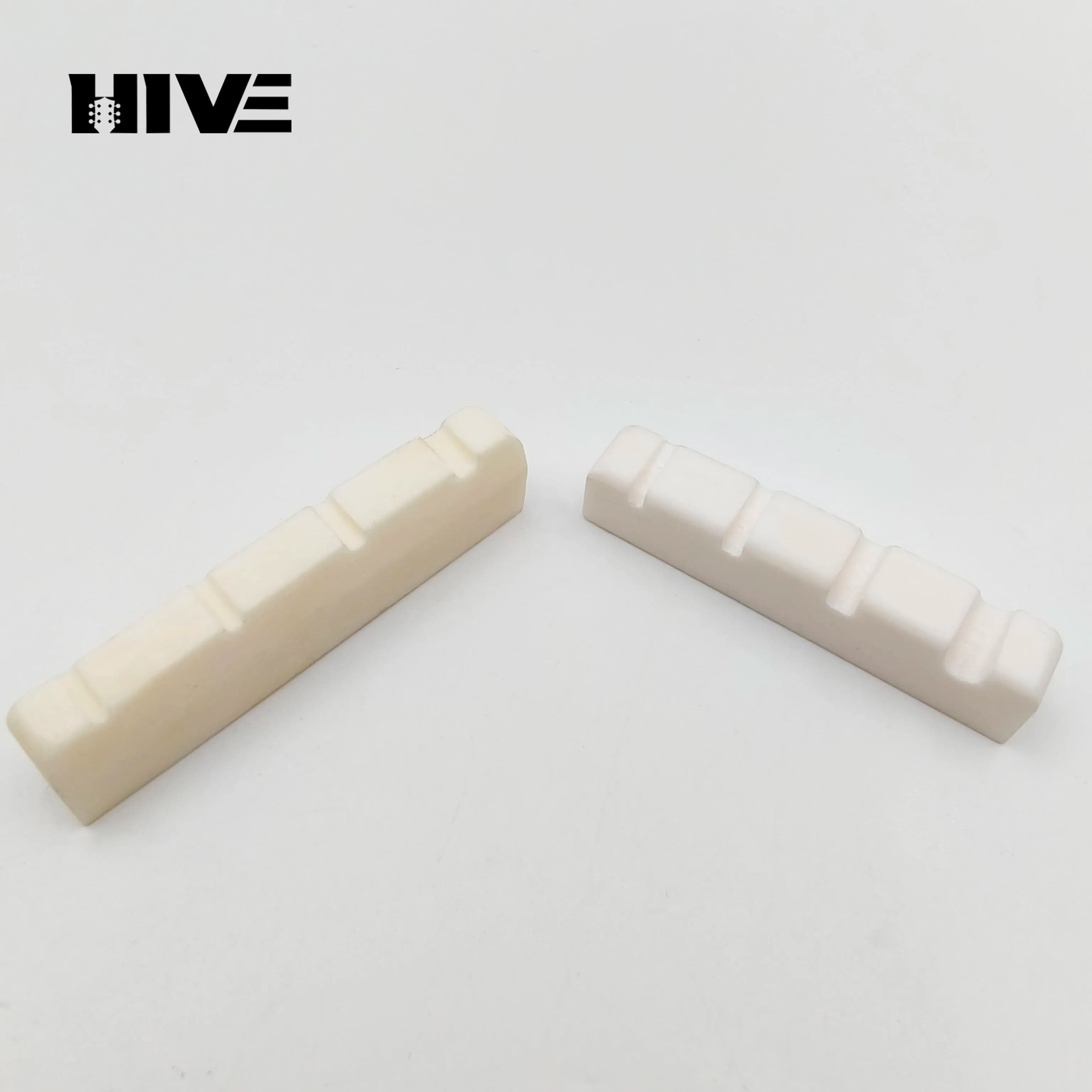 Wholesale Thickening Type Electric Bass Nut Ox Bone 38MM/42MM 4/5 Strings Electric Guitar Nut for Quality Replacement Parts