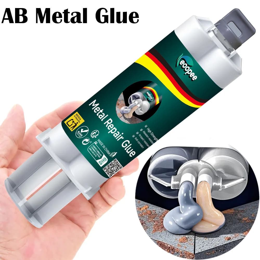 High Strength Metal Repair Glue Waterproof Heat Resistant AB Epoxy for Metal Plastic Wood Fast Curing Instant Adhesive Sealant
