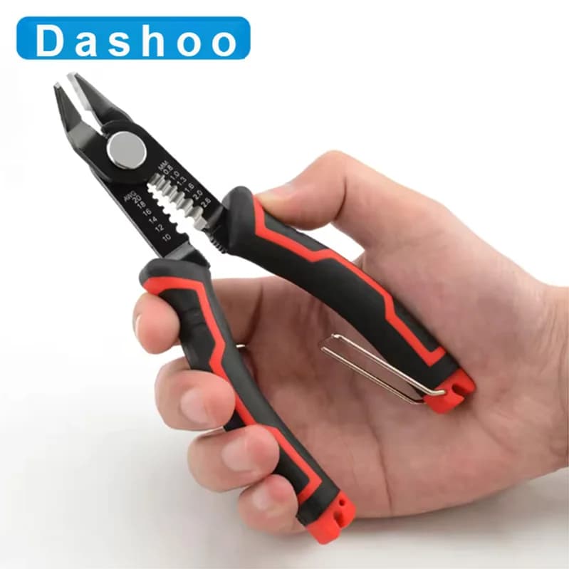 Wire Stripper Pliers, Multi-Tool for Cutting Crimping Stripping, Easy Use Diagonal Cutter for DIY Home Improvement Network Cable