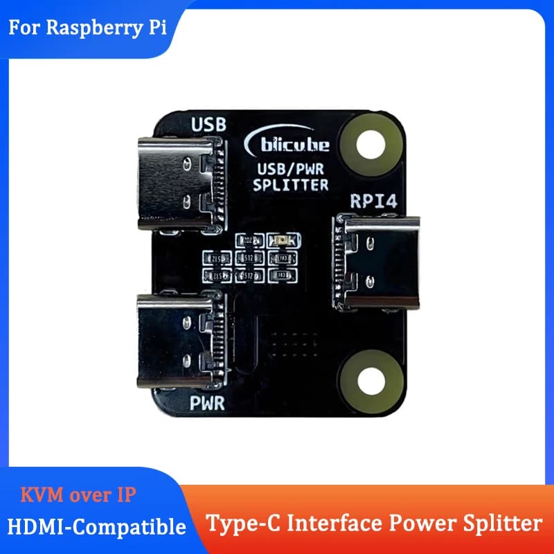 USB Power Distributor Splitter For Raspberry Pi Compatible With Development Board Remote Control Overtip Server