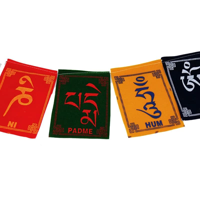10pc/string Religious Mini Colorful Prayer Flags Wind Horse Flag Buddhist Ceremony Flag Ceremony Flags Tibetan Buddhist Supplies