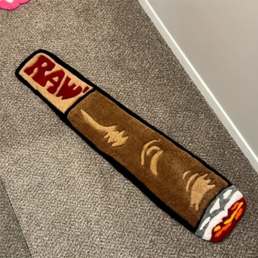 VIKAMA Creative Carpet Smoking And Cigar Mat Comfortable And Warm Living Room Carpet Bedroom Side Rug Home Decoration