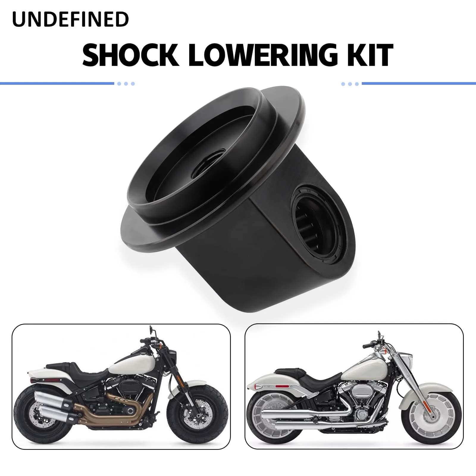 Shock Lowering Kit Fits For Harley M8 Softail Models Low Rider S FXBR FXLRS FLHC FLFBS FXFBS With Remote Pre-load Adjuster Black