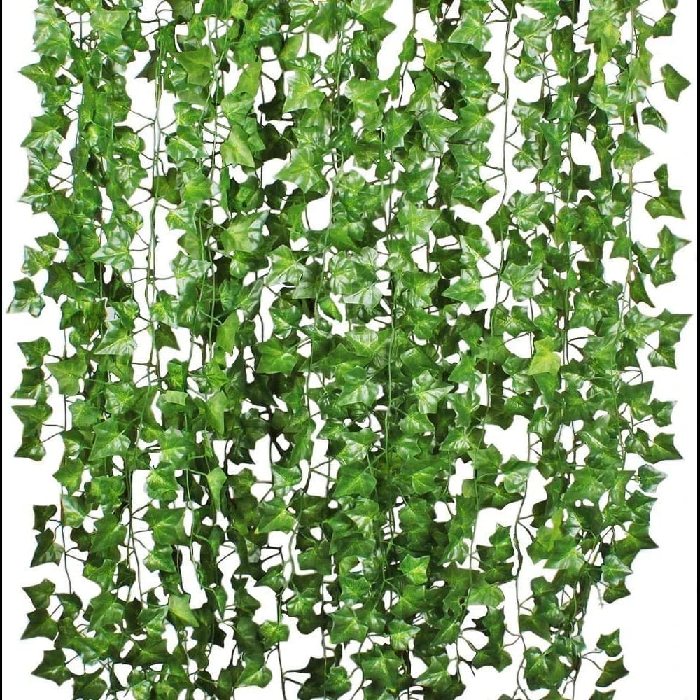 12 Pack 84 Feet Fake Ivy Leaves Artificial Garland Greenery Hanging Plant Vine Wedding Wall Party Room Astethic Decor