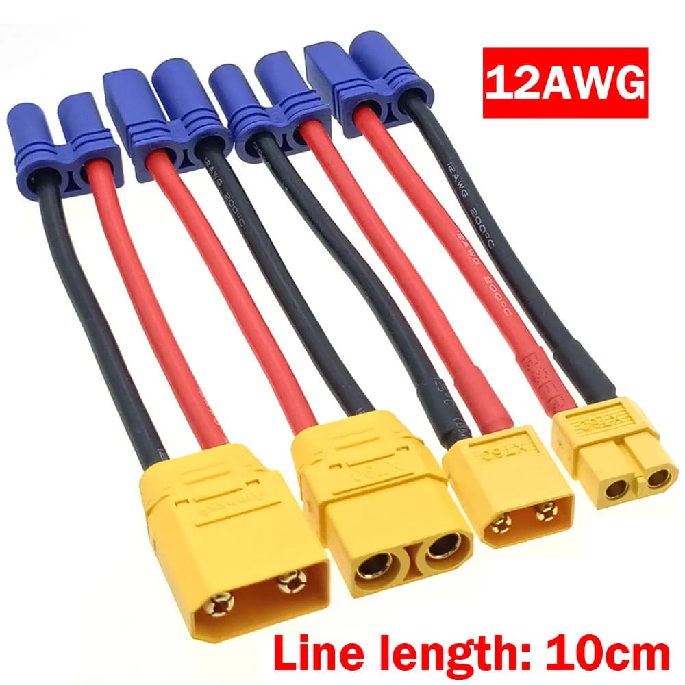 RC Car EC5 Connector Model Cars Charger Adapter Cable Battery Conversion Head EC5 Female Male To XT60 XT90 Male Female Head