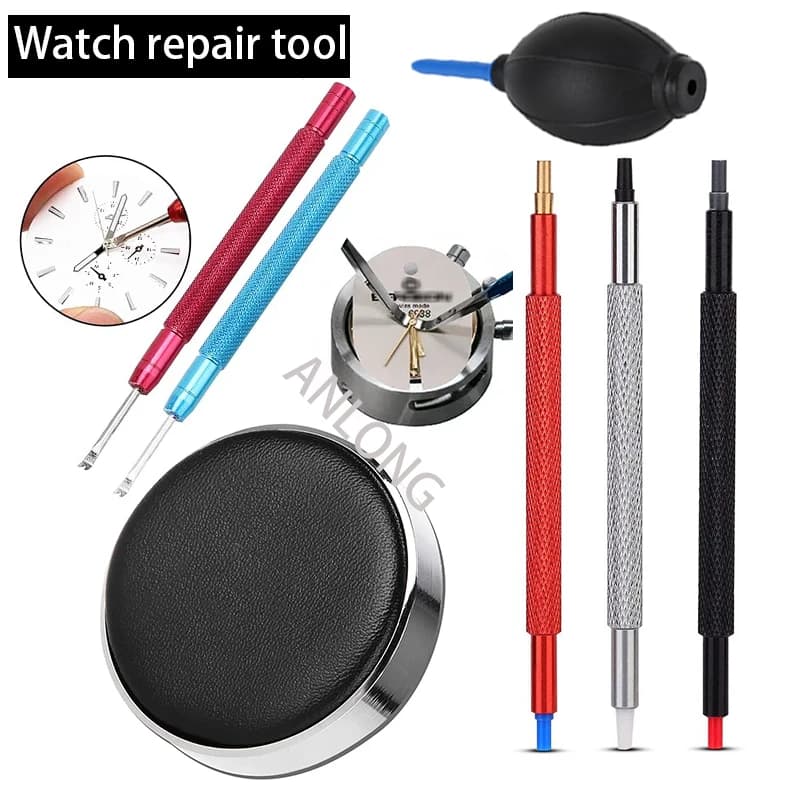 Watch Repair Kits, Rubber Blower and Dust Protection Pads, Needle Pen, Cleaning Brush, Suit, Watch Repair Tools, Maintenance Kit