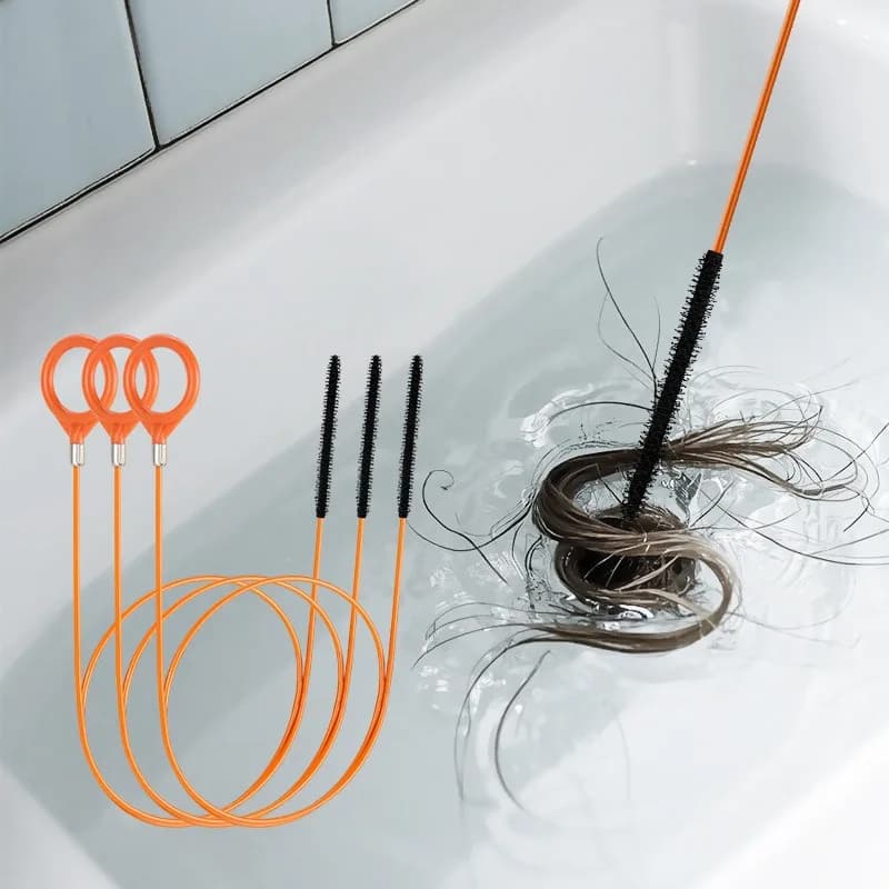 1/3/5PCS Drain Cleaner Tool Unclogs Hair & Debris for Sink Bathroom, Kitchen Drainage, Bathtub and Shower Strainer Snake Remover