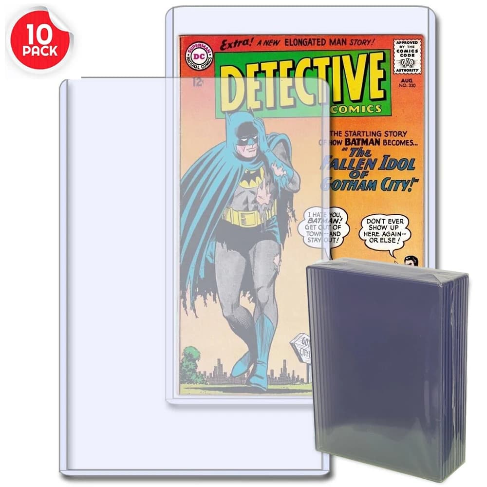 10Pcs Pack Comic Book Holder Case, Inner Size 279x177x5mm, UV Protective Sleeves,  Plastic Rigid Storage Case