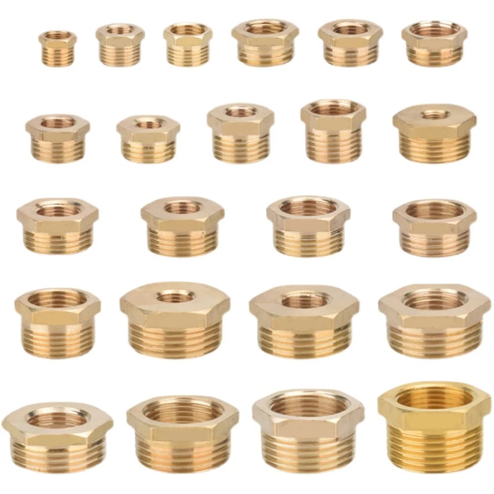 Full Copper Female Thread Conversion Male Thread Copper Fitting 1/8' 1/2' 1/4' 3/4' 3/8 1 Inch Brass Fitting Water Gas Adapter