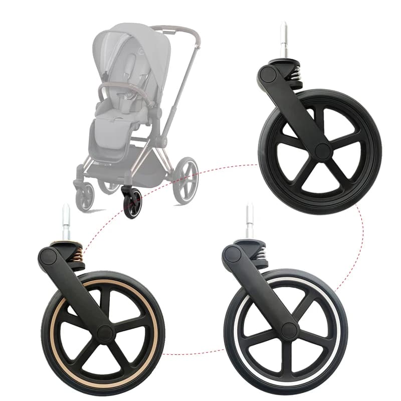 Stroller Front Wheel For Cybex Priam 3/4 2019~2026 Direct Replace Pushchair Accessories Baby Buggy Front Wheel