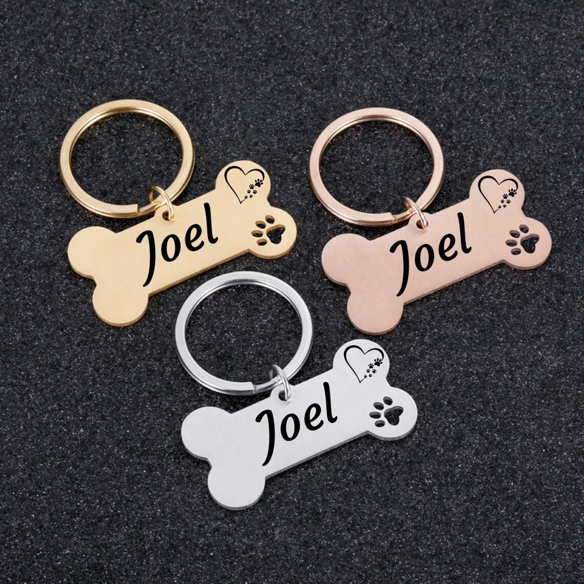1PC Lovely DIY Dog Paw Custom Text DIY Pets Name Tags Dog Nameplate Personalized Pet ID Tag For Dog