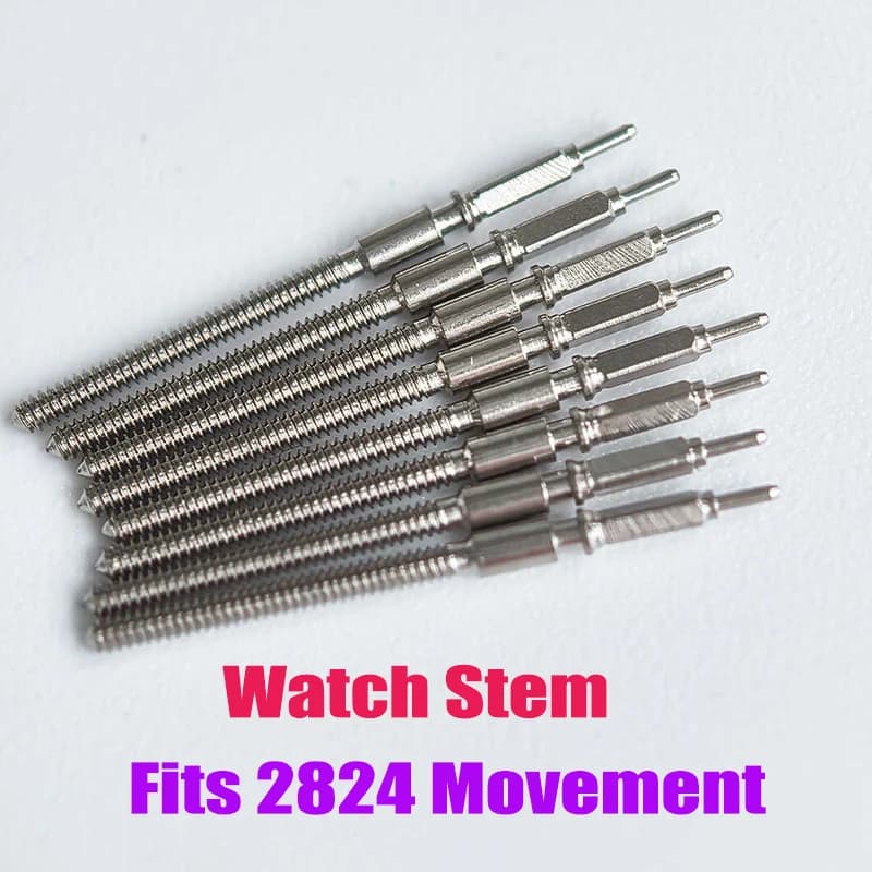 2PCS/4PCS 2824 Movement Crown Stem Fit for 2824 Movement Modification Replace Standard Stem Suit for 2824 Mechanism Parts