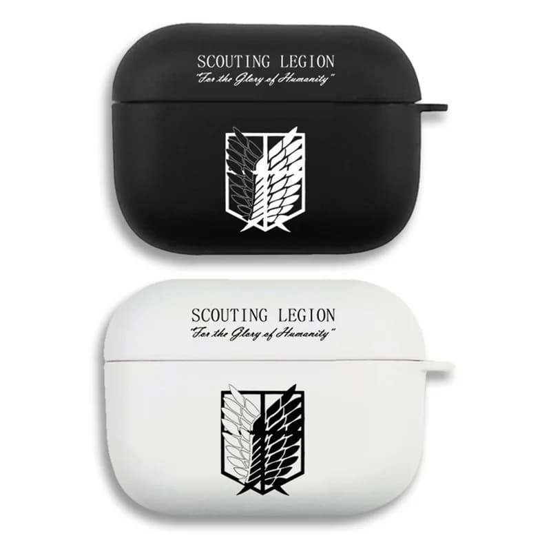 Anime Attack on Titan Earphone Case For Apple iPhone Charging Box For AirPods 1 2 3 Pro2 Clear wireless Bluetooth headphone case