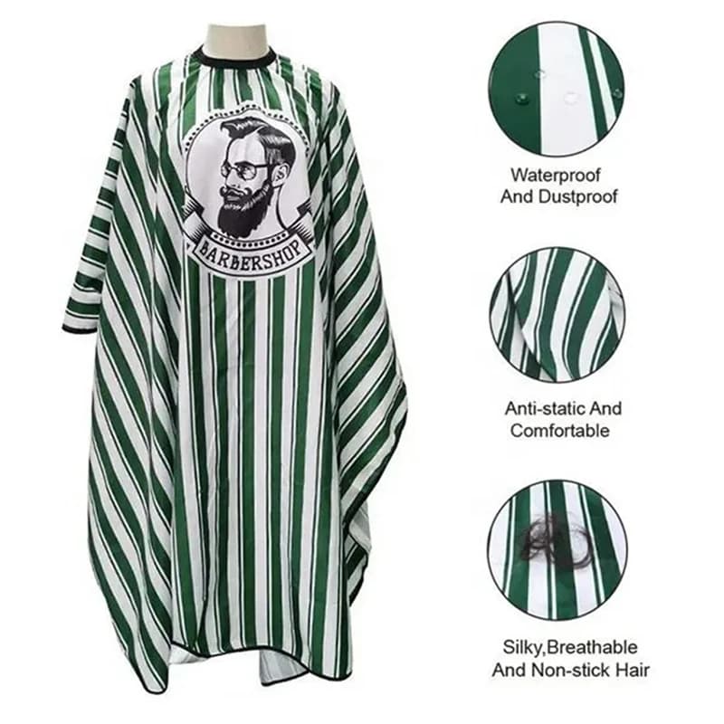 Professional Haircut Bibs for Barbershop Anti-Static Non-Sticky Adult Hair Styling Shawl Waterproof Household Haircut Cover
