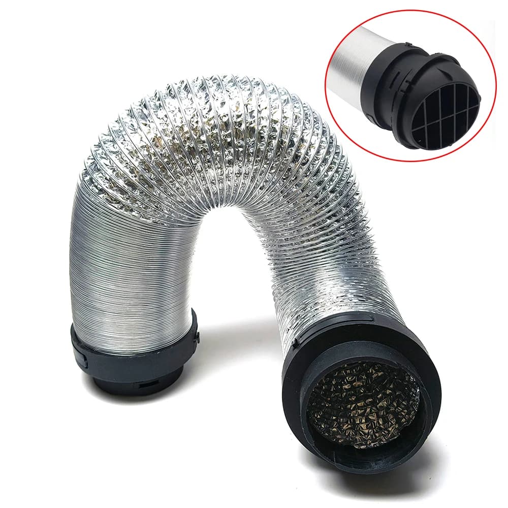 Flexible Composite Aluminum Foil Corrugated Ventilation Duct Pipe Scalable Smoke Tube Air Heater Hose for Parking Heater