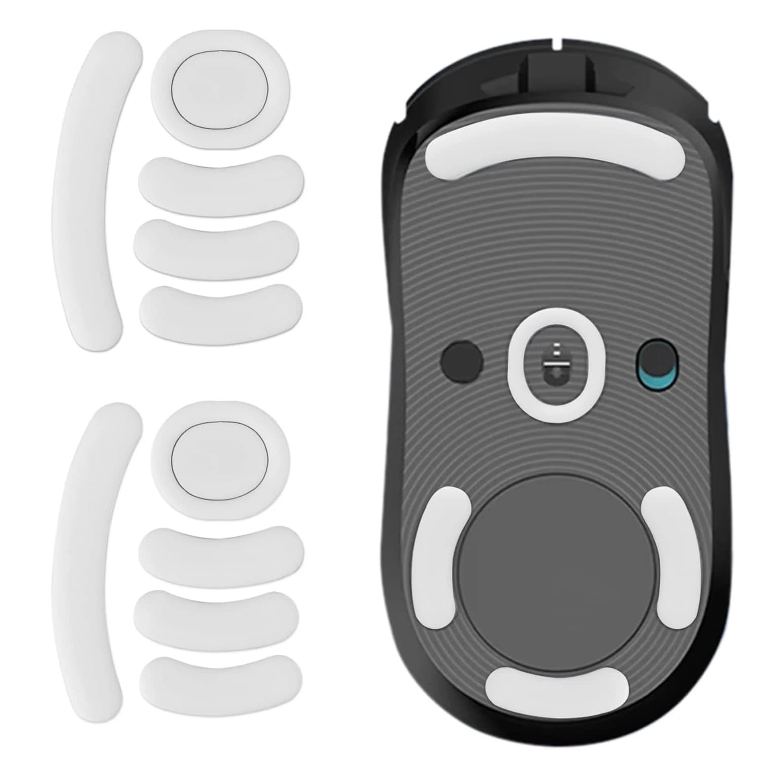 2Pack G Pro Wireless Mouse Skates Wear-Resistant Smooth Mice Glass Skates Pad Suitable for with Logitech Gaming Mouse