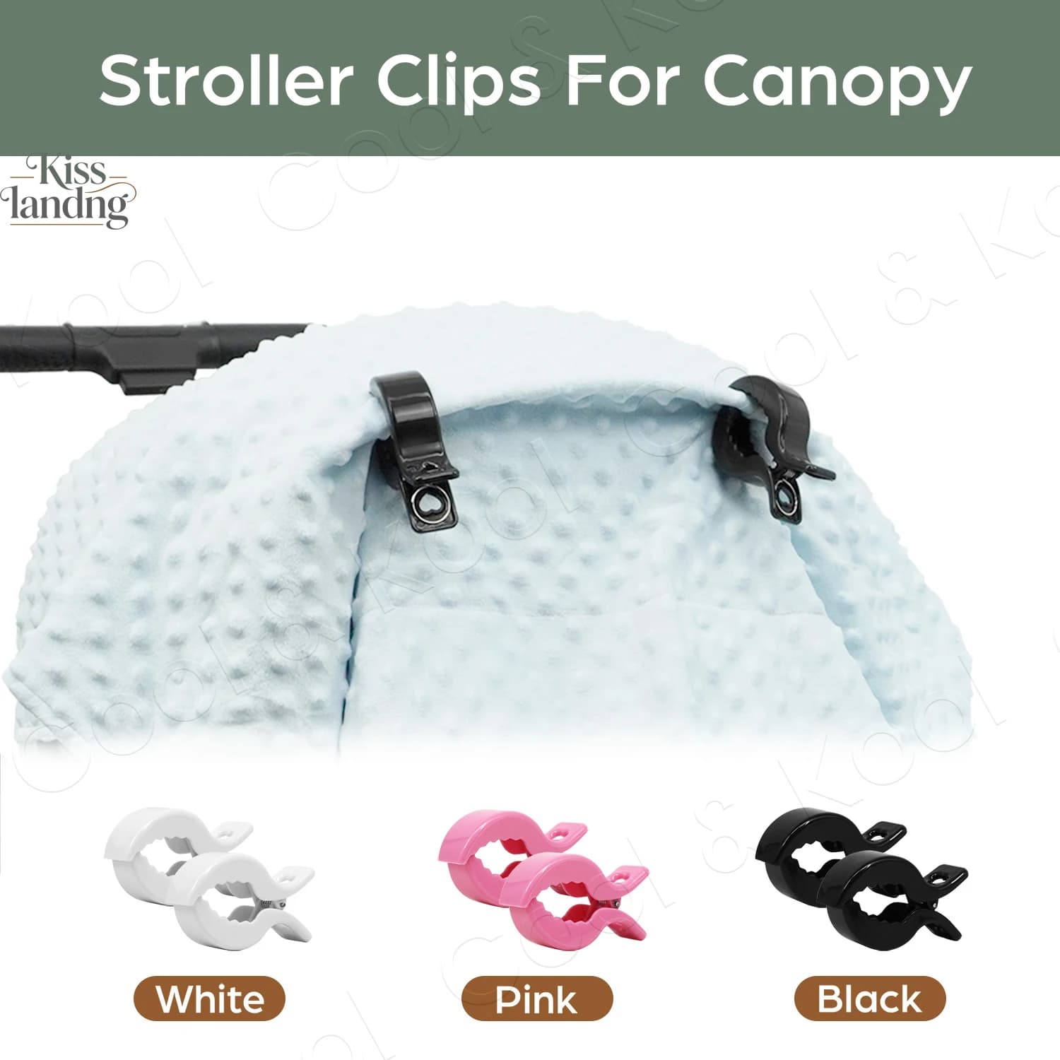 Multicolor Universal Baby Stroller Clips, Anti-Drop Crocodile Clamps for Blankets and Accessories