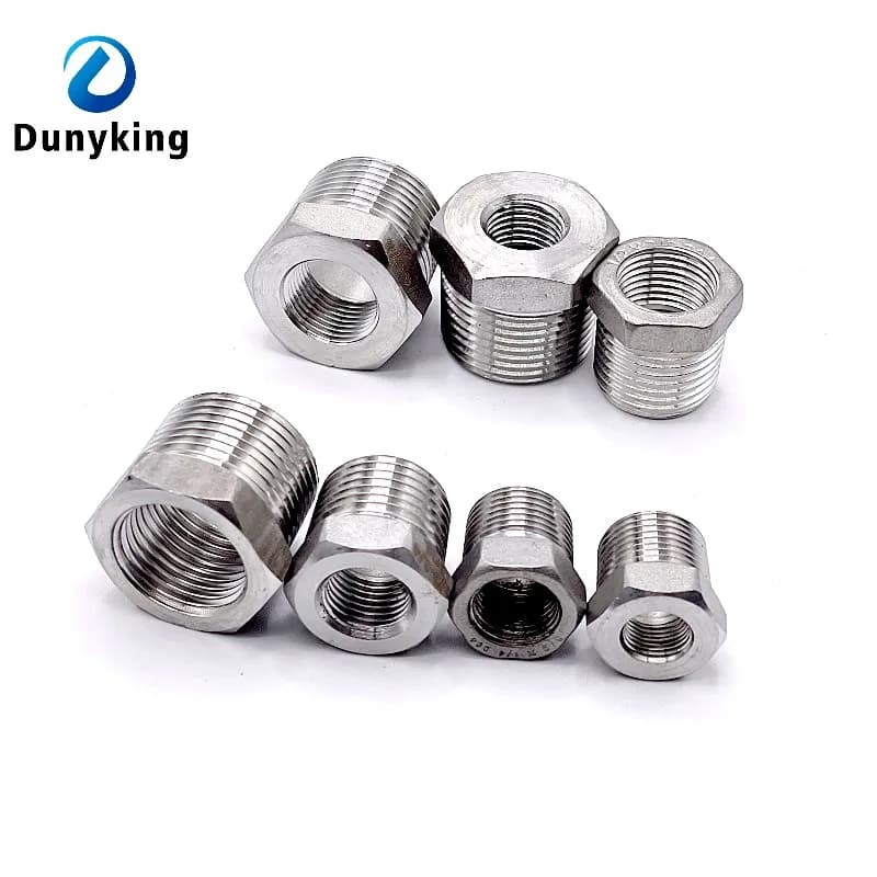 Tonifying Heart Reducer Bushing 1/8" 1/4" 3/8" 1/2" BSP Male/Female Thread SS304 Stainless Steel Pipe Fittings For Water Gas Oil