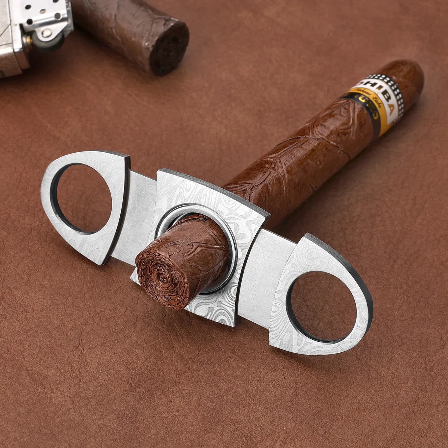 Quality Stainless Steel Cigar Cutter Metal Classic Cutter Guillotine Cigar Scissors Gift Puncher Cutting Knife Cigar Accessory