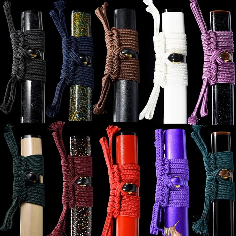 Hand Woven Cord Katana Sheath Scabbard Rope-Multiple Colors Sageo for Japanese Samurai Sword Wakizashi Tanto Brand New